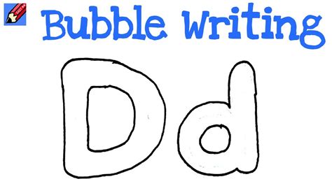 Bubble Letter D Draw Your Own Bubble D Drawing With Letter D - Drawing With Letter D