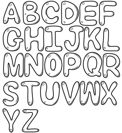 Bubble Letters Coloring Pages Free Printable Cassie Smallwood Letter A To Color - Letter A To Color
