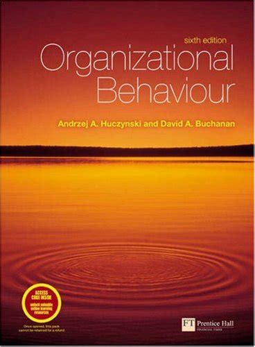 Read Buchanan D Huczynski Organisational Behaviour Pdf Format 