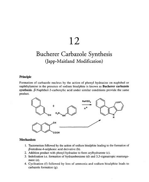 bucherer carbazole synthesis pdf