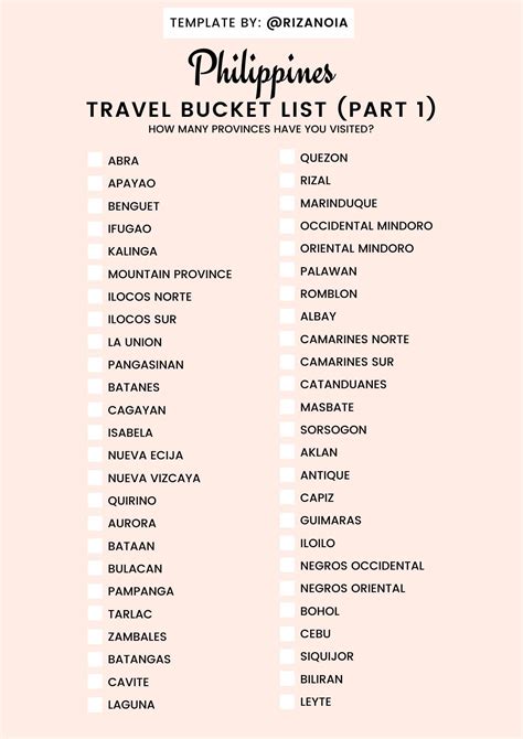 Bucket List Philippines
