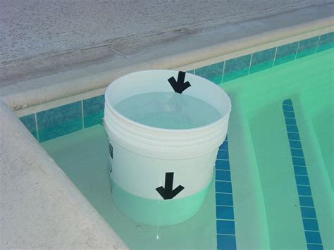 bucket test for pool leaks