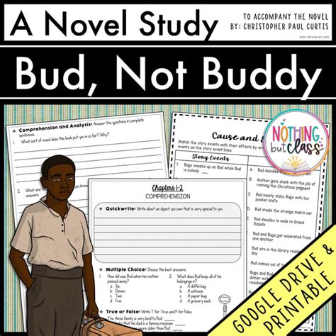 Bud Not Buddy Novel Study Free Sample Worksheets Bud Not Buddy Worksheet Answers - Bud Not Buddy Worksheet Answers