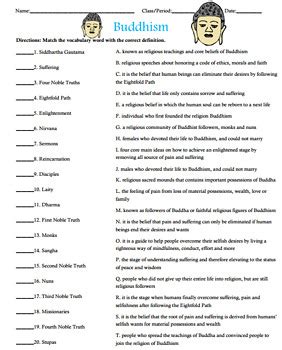 Buddhism Homework Help Buddhism Worksheet Answers - Buddhism Worksheet Answers