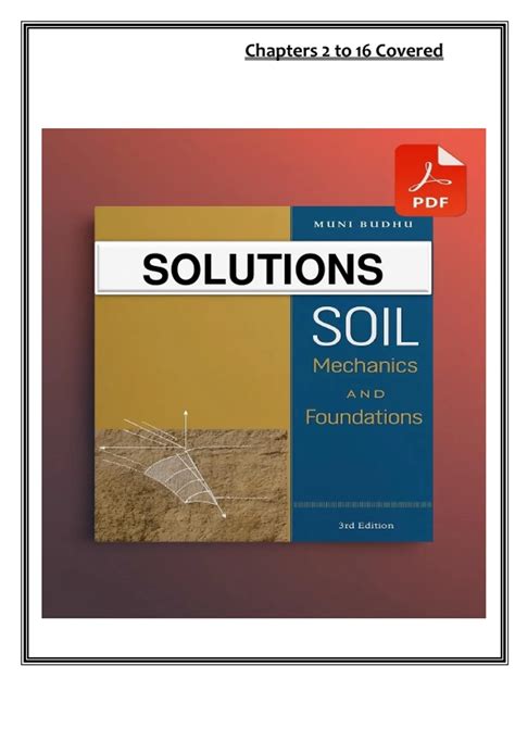Read Budhu Soil Mechanics Foundations 3rd Solution Manual File In Pdf Format