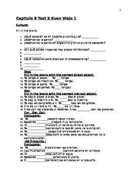 Full Download Buen Viaje Chapter Assessment Answers 
