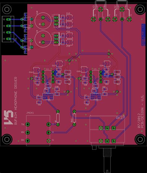 Buf634 Headphone Amplifier Driver Pcb Project Diy