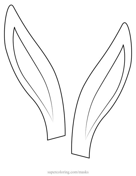 bugs bunny ears template