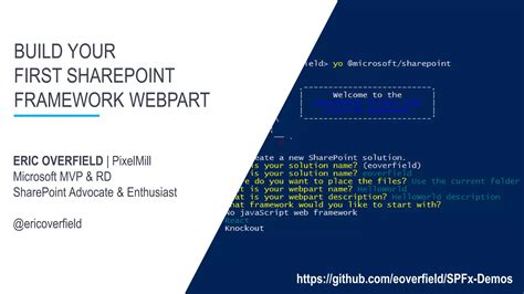 Build Your First Sharepoint Framework Spfx Webpart