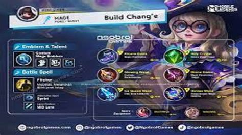 BUILD CHANGE TERSAKIT 2023 - Best Chang'e build 2024: Items, Emblems & Strategy