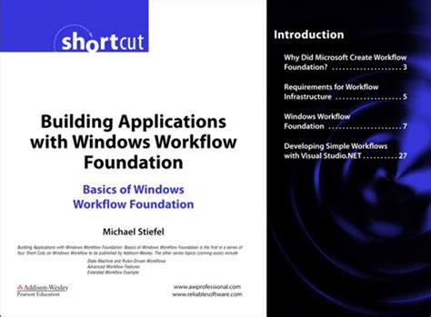 Building Applications With Windows Workflow Foundation Wf Basics Of Windows Workflow Foundation Digital Short Cut Michael Stiefel