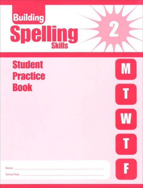 Building Spelling Skills Grade 2 Student Workbook Spelling Workbook Grade 2 - Spelling Workbook Grade 2