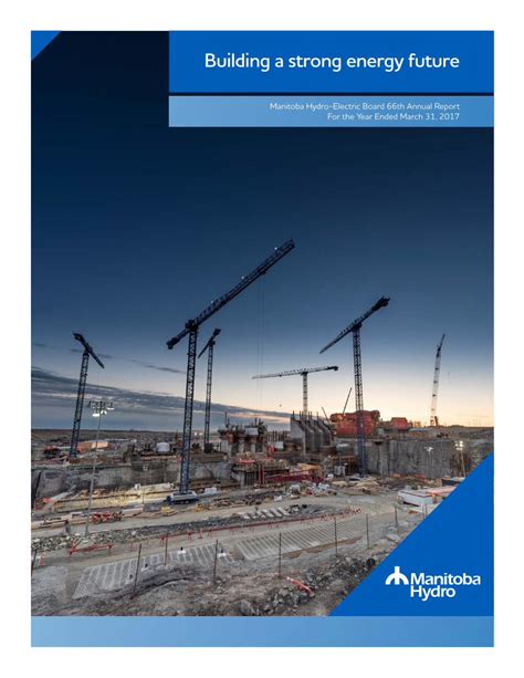 Read Building A Strong Energy Future Manitoba Hydro 