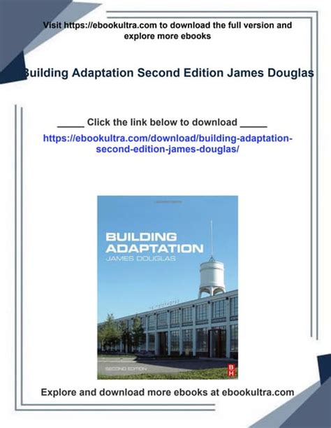 Read Building Adaptation Second Edition 
