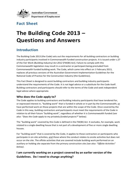 Full Download Building Code Questions Answers 