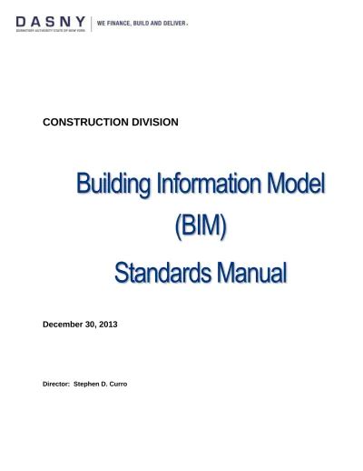 Read Online Building Information Model Bim Standards Manual 
