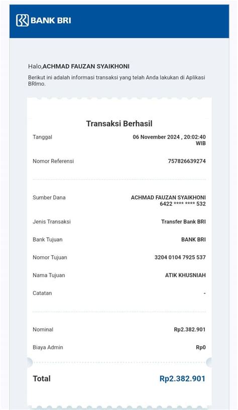 Bukti Transaksi