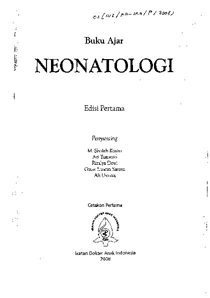 buku ajar neonatology idai pdf