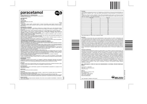Bula Do Paracetamol