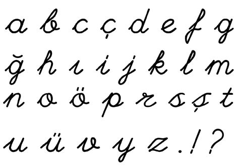bulgarca alfabe el yazısıs