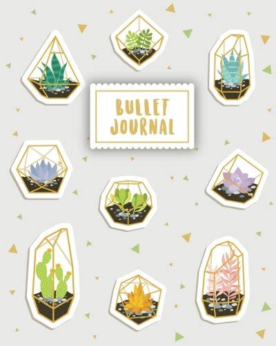 Read Online Bullet Journal Cute Little Cactus 150 Dot Grid Pages Size 8X10 Inches With Bullet Journal Sample Ideas 