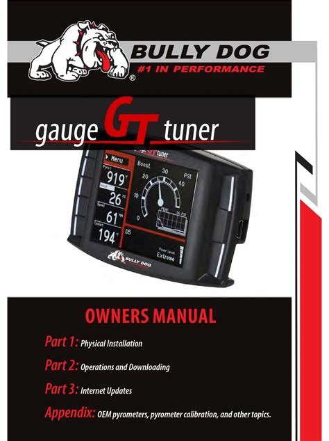 Full Download Bully Dog Gt Tuner Manual 