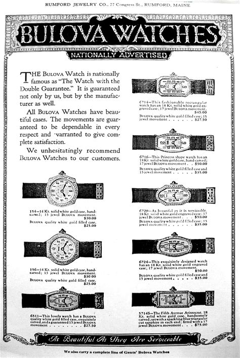 Bulova Watch Catalog