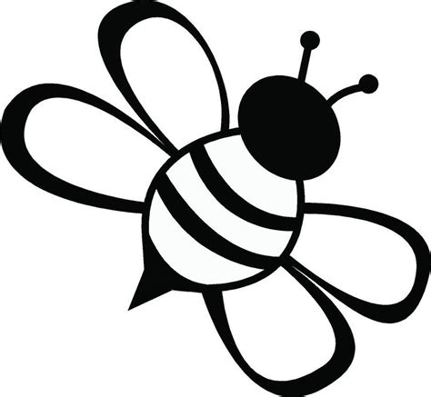 Bumble Bee Outline Clip Art