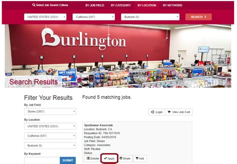 Read Burlington Coat Factory Paper Application 