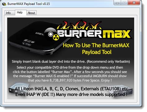 burner max payload 015