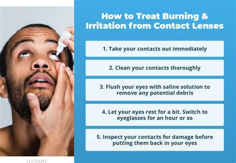 burning when putting in contacts