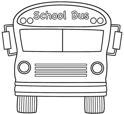 Bus Coloring Page For Kids To Colour And Colouring Pages Of Bus - Colouring Pages Of Bus