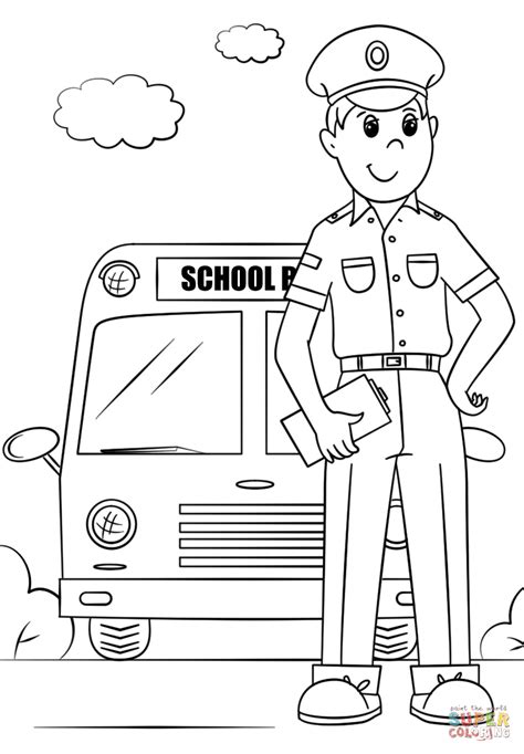 Bus Driver Colouring Page Colouring Pages Of Bus - Colouring Pages Of Bus