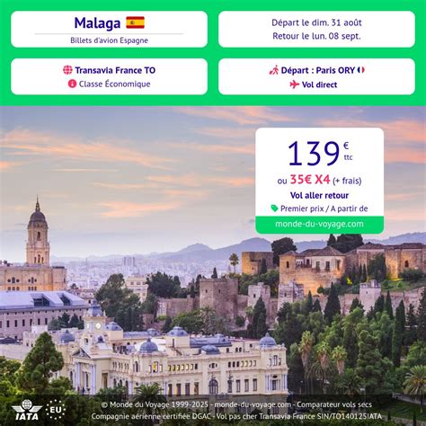 bus malaga paris pas cher