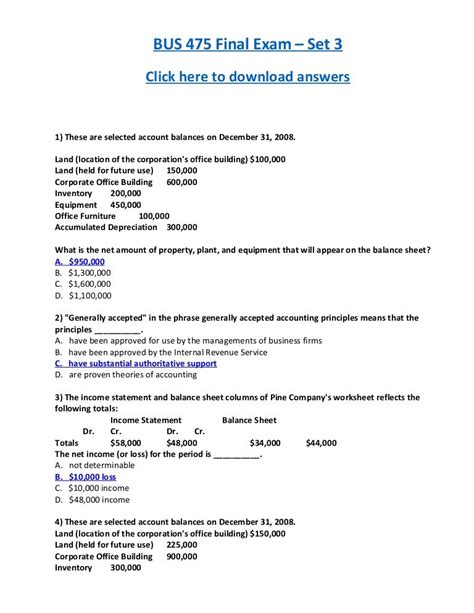 Read Online Bus 475 Final Exam Answer Key 