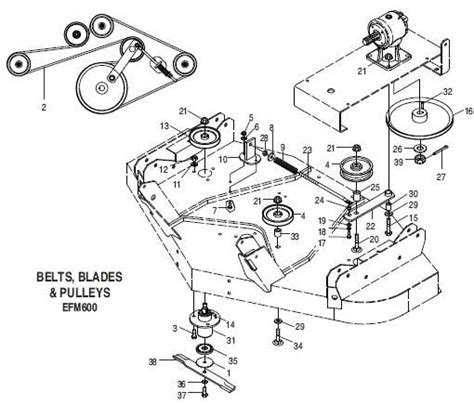 MTD 13AN77SS031 (LT4200) (2018) Deck Exploded View parts lookup by m