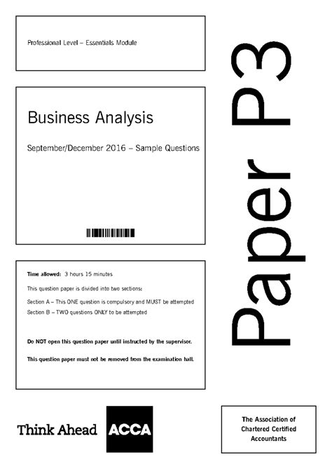 Business Analysis P3