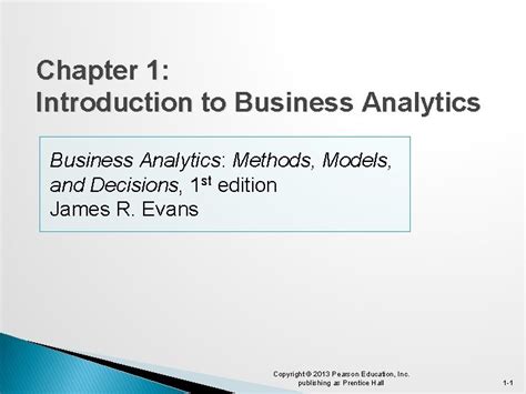 business analytics methods models and decisions 2013