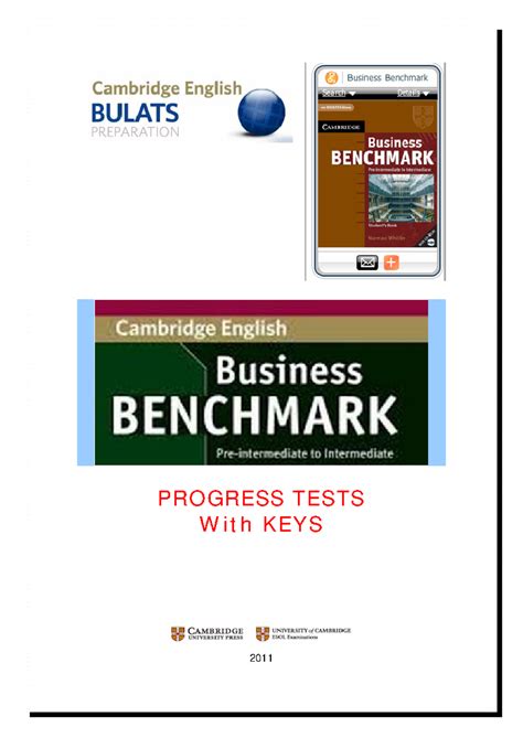 Business Benchmark Answer Key Progress Test 2