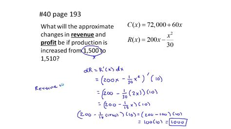 Business Calculus Problems