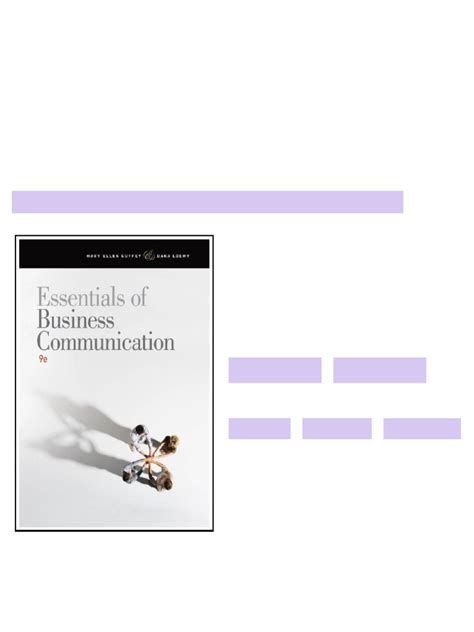 Business Communication 9th Edition Answer Key