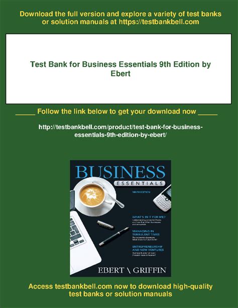 Business Essentials 9th Edition Test Bank