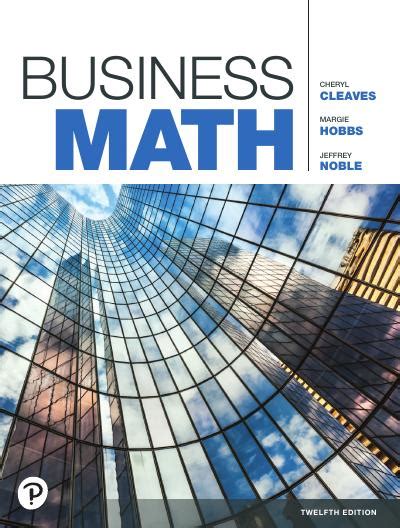 Business Math 12th Edition Work Answers