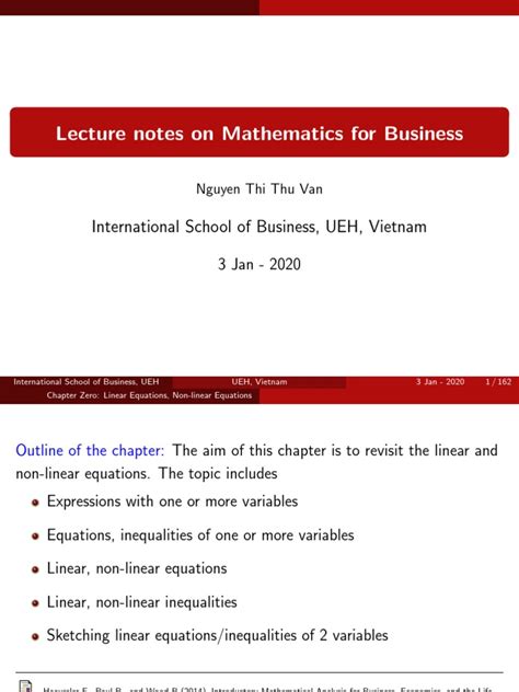 business mathematics lecture notes b com 1