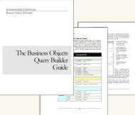 Business Objects Query Builder Guide Download