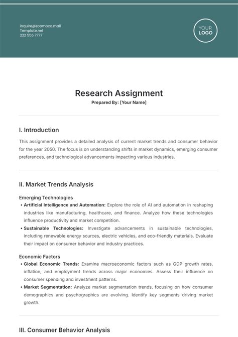 business research assignment example