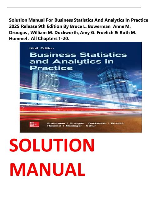 Business Statistics 9th Edition Solution