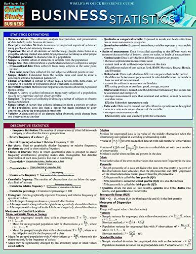 Business Statistics Quick Study Business