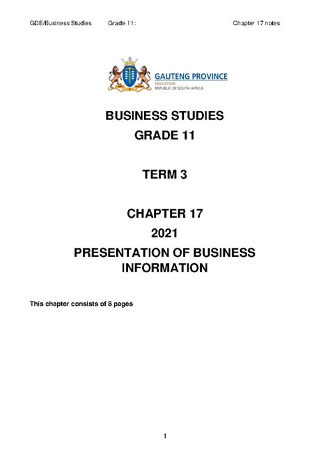 business studies gr11