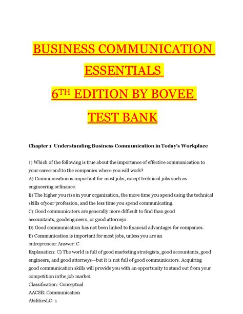 Read Business Communication Essentials 6Th Edition Answers 